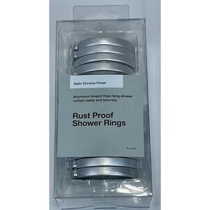 Target Rust Proof‎ Shower Curtain Hangers 12 Silver Hangers